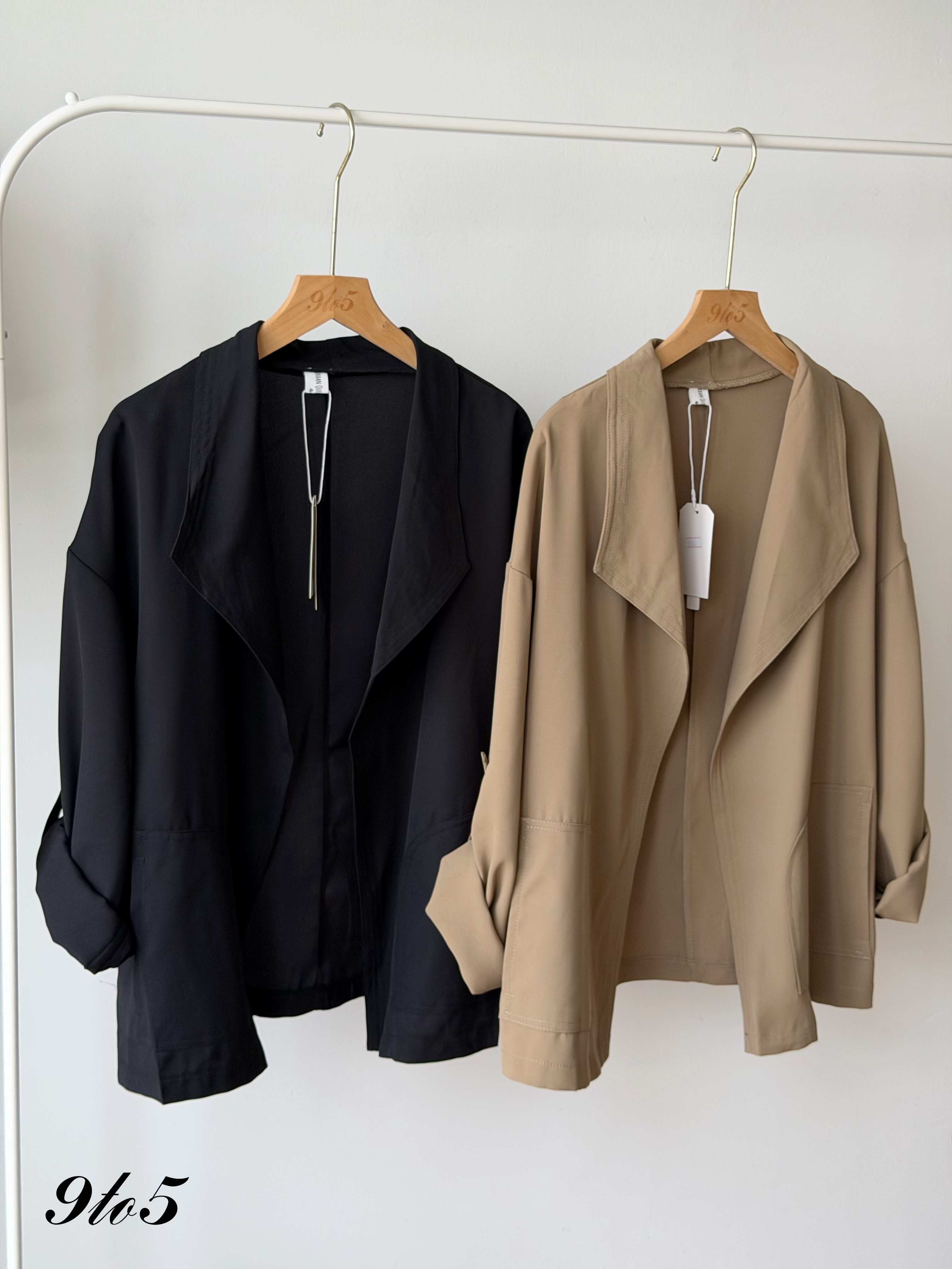 T4479 Long Sleeve Oversized Blazer - 4 Colors 