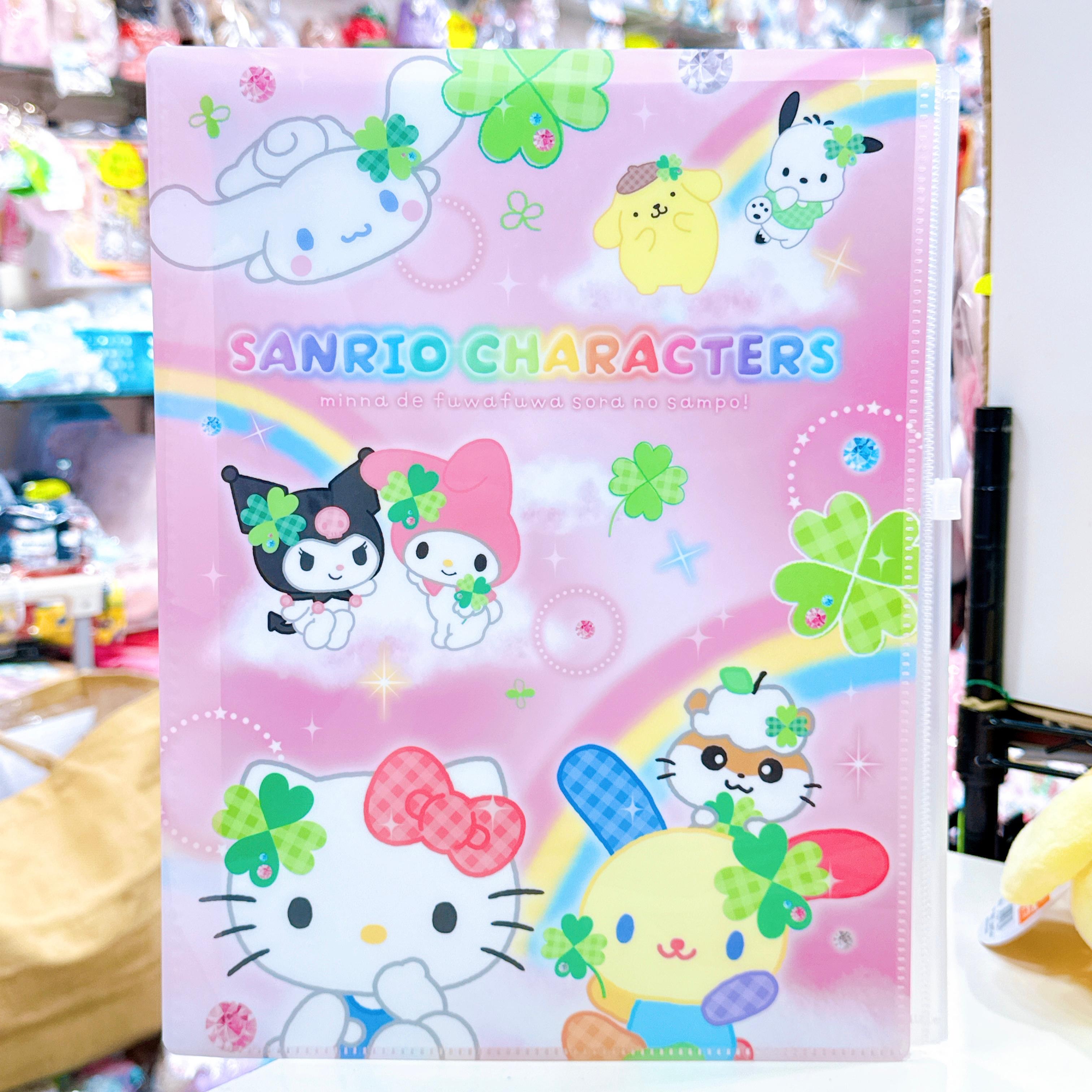 日本直送Sanrio彩虹兔usahana 玉桂狗Kitty幸運四葉草文具系列