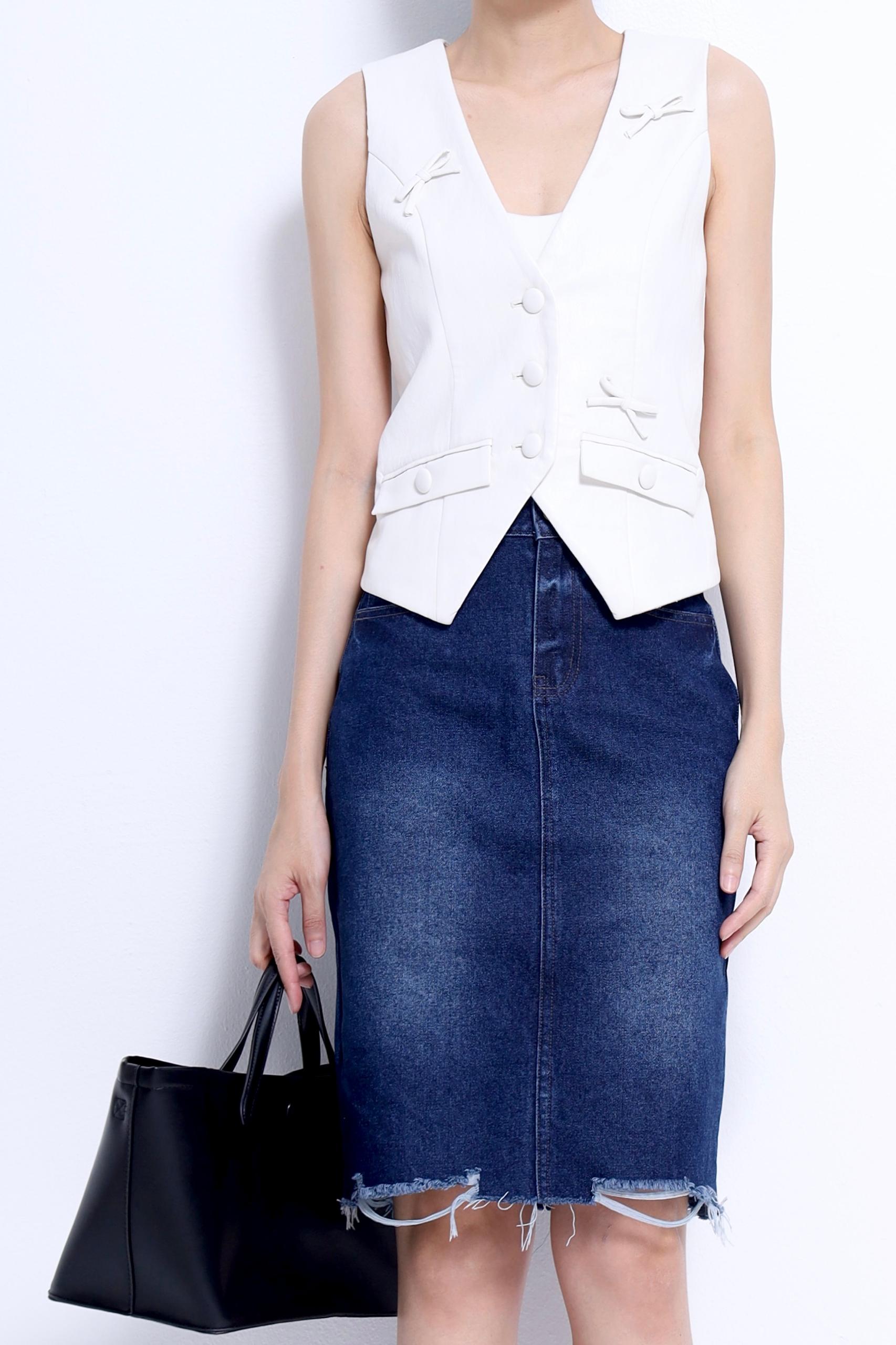 CB2728 MIXTURE FABRIC RUGGED VEST TOP