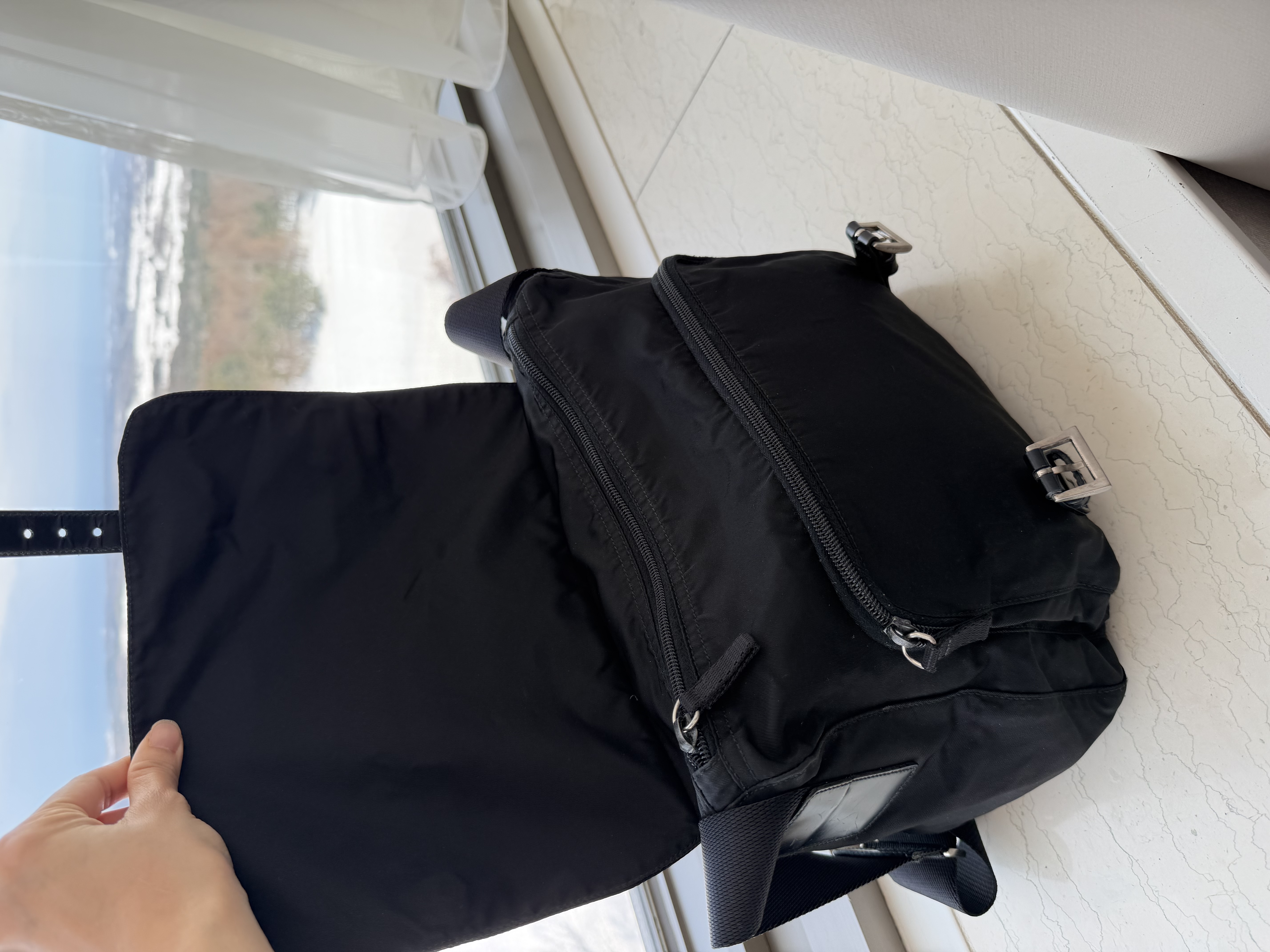 Prada prada explore re-nylon messenger bag