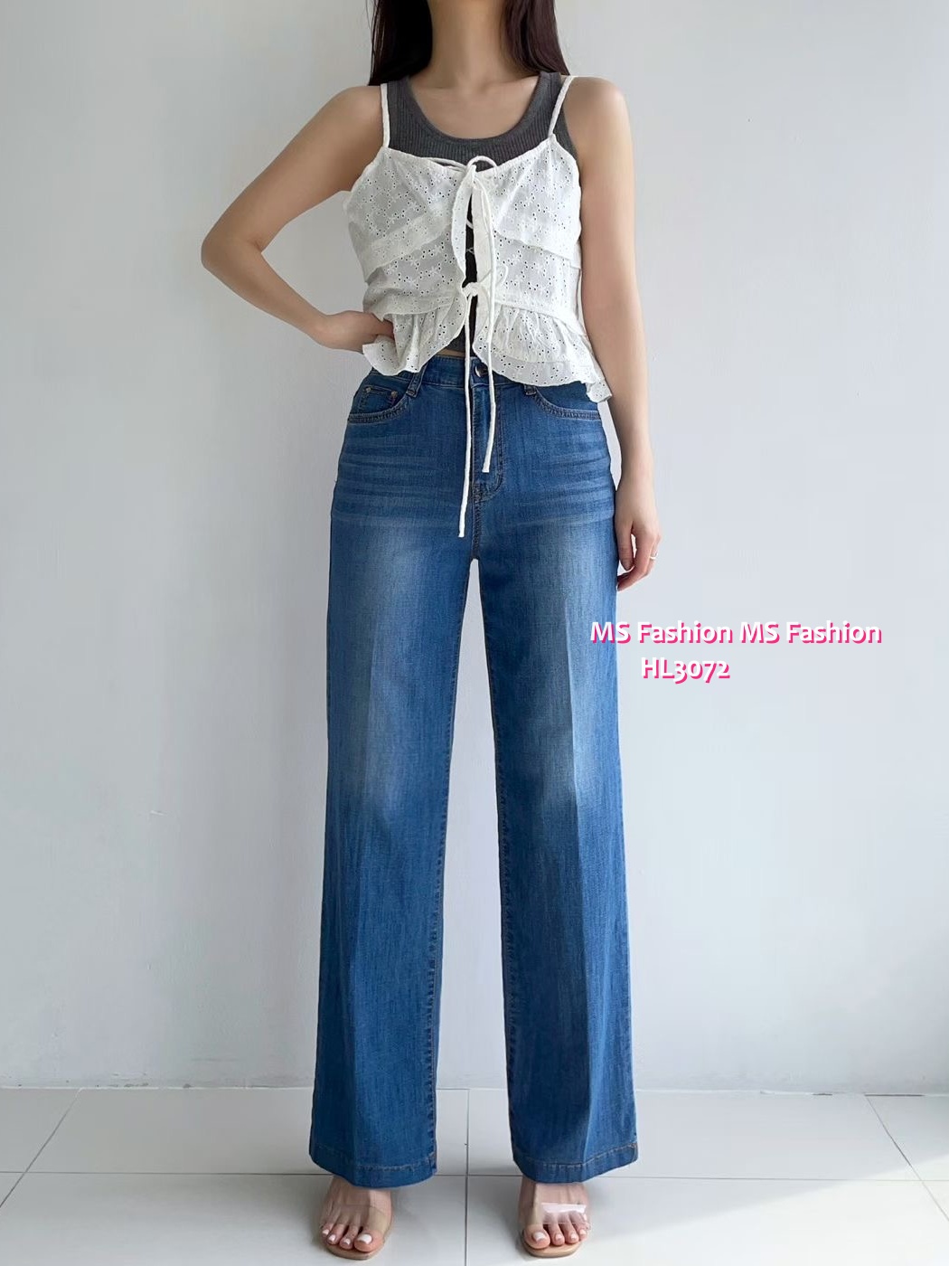 HL3072 韓國🌼Howluk涼惑面料闊筒牛