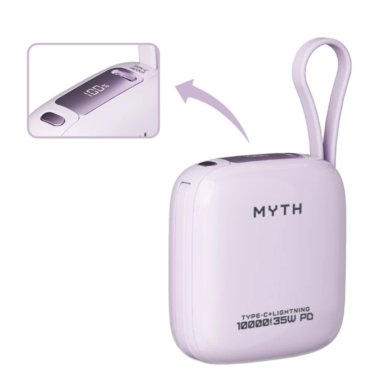 Myth K13A 迷你內置線PD35W 10000mAh 移動電源