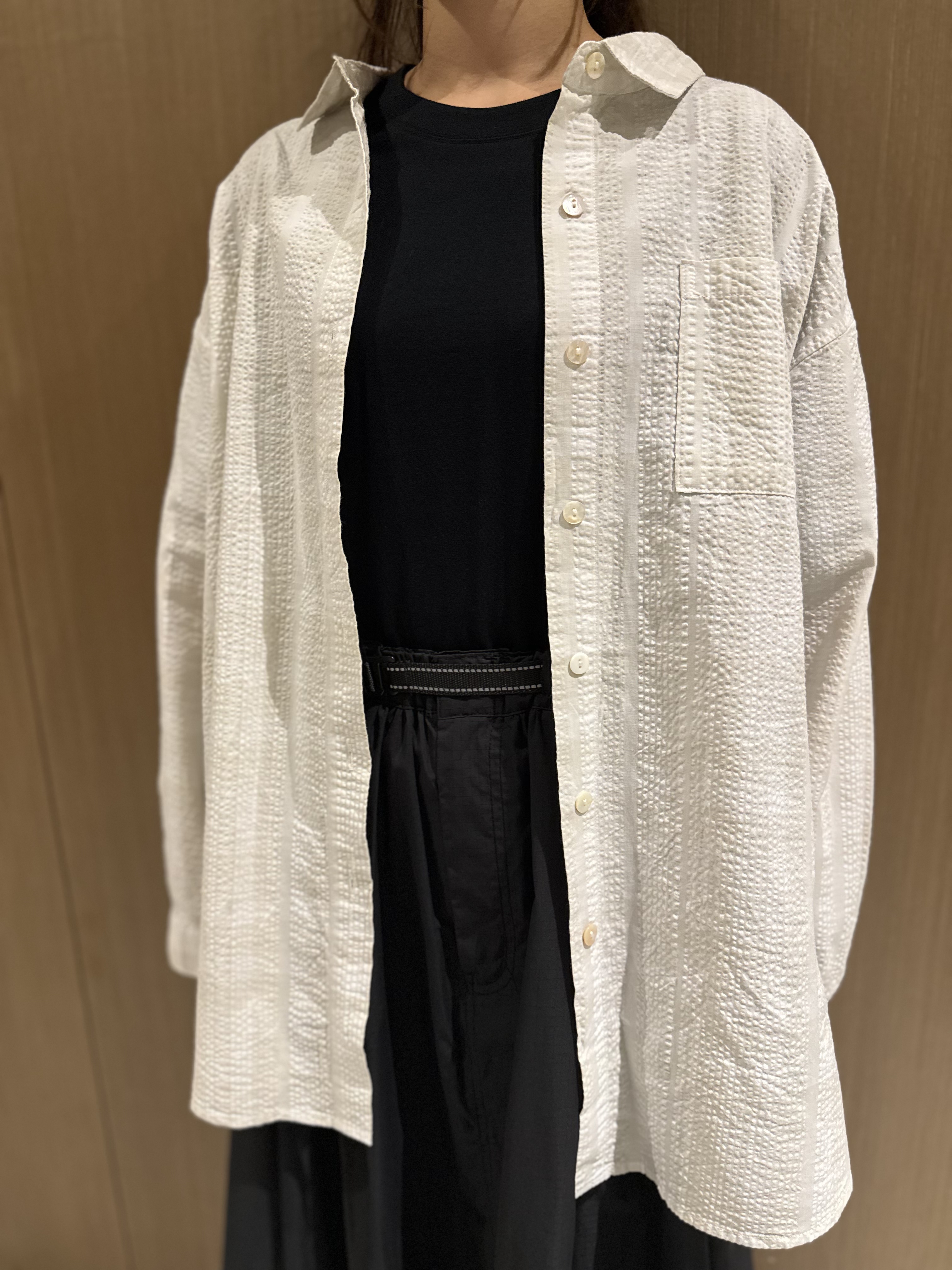 免熨暗格紋恤衫