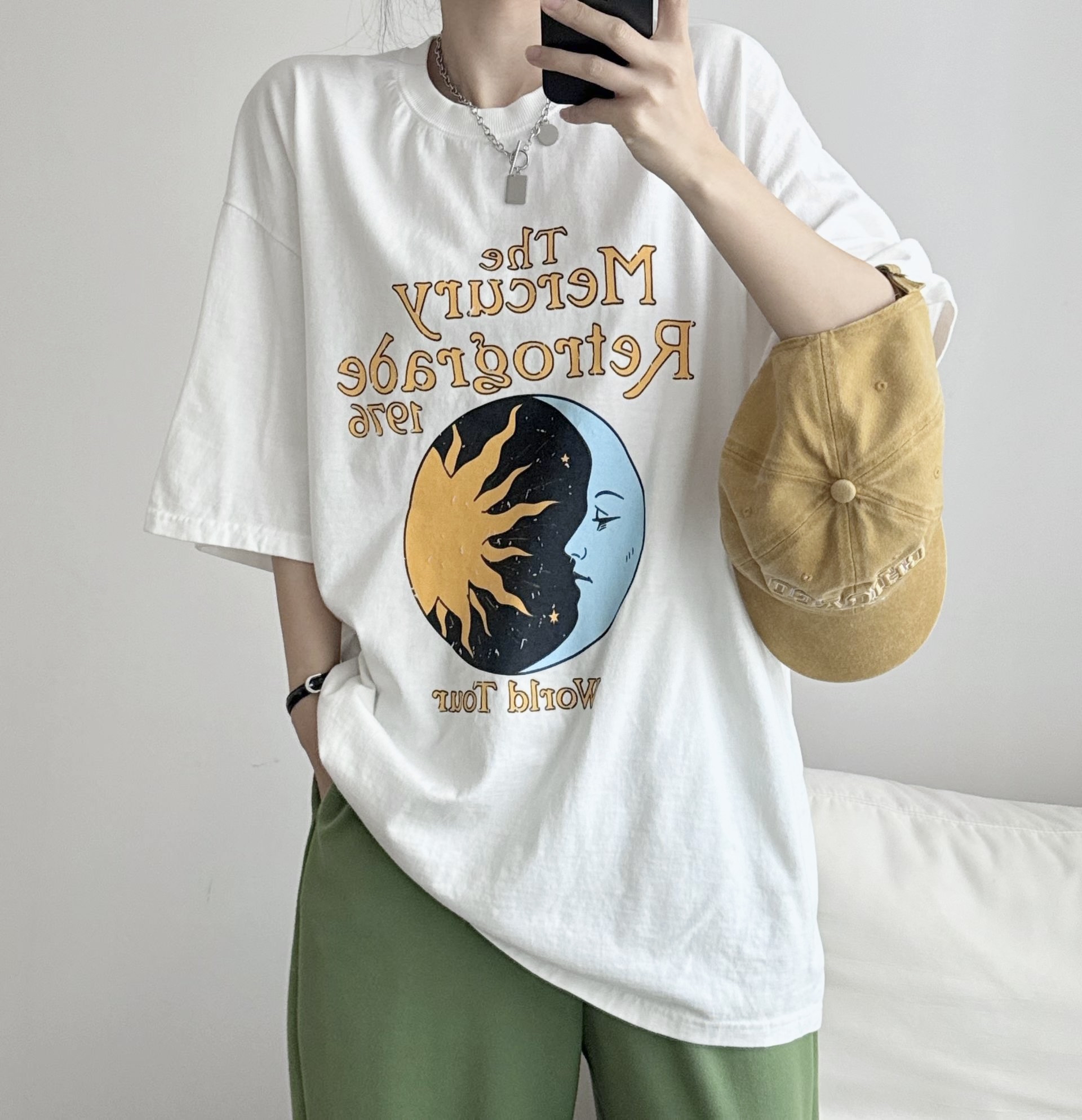 🌼初春優惠🍀 撞色print Tee 