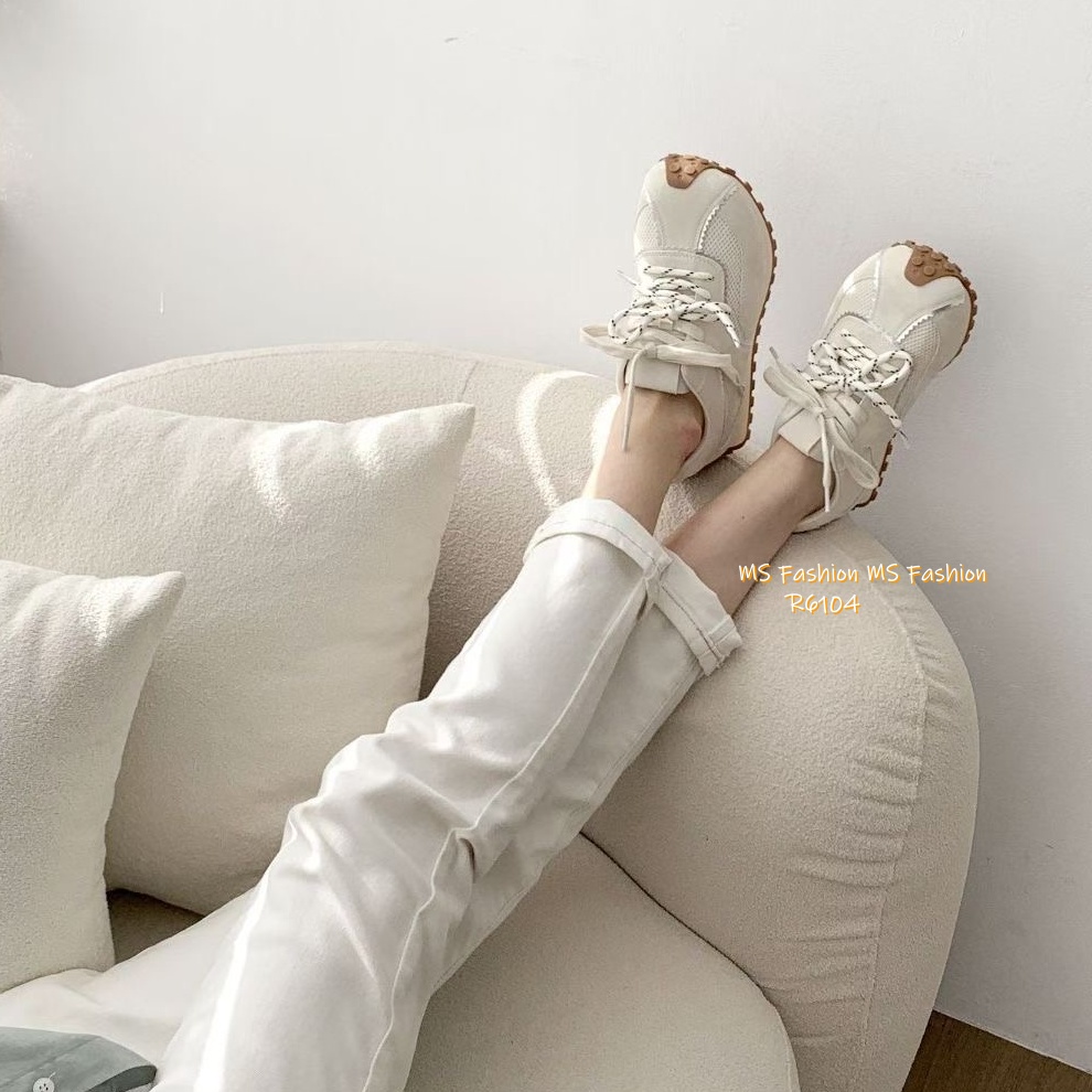 R6104 韓國🇰🇷真皮拼網料Sneakers