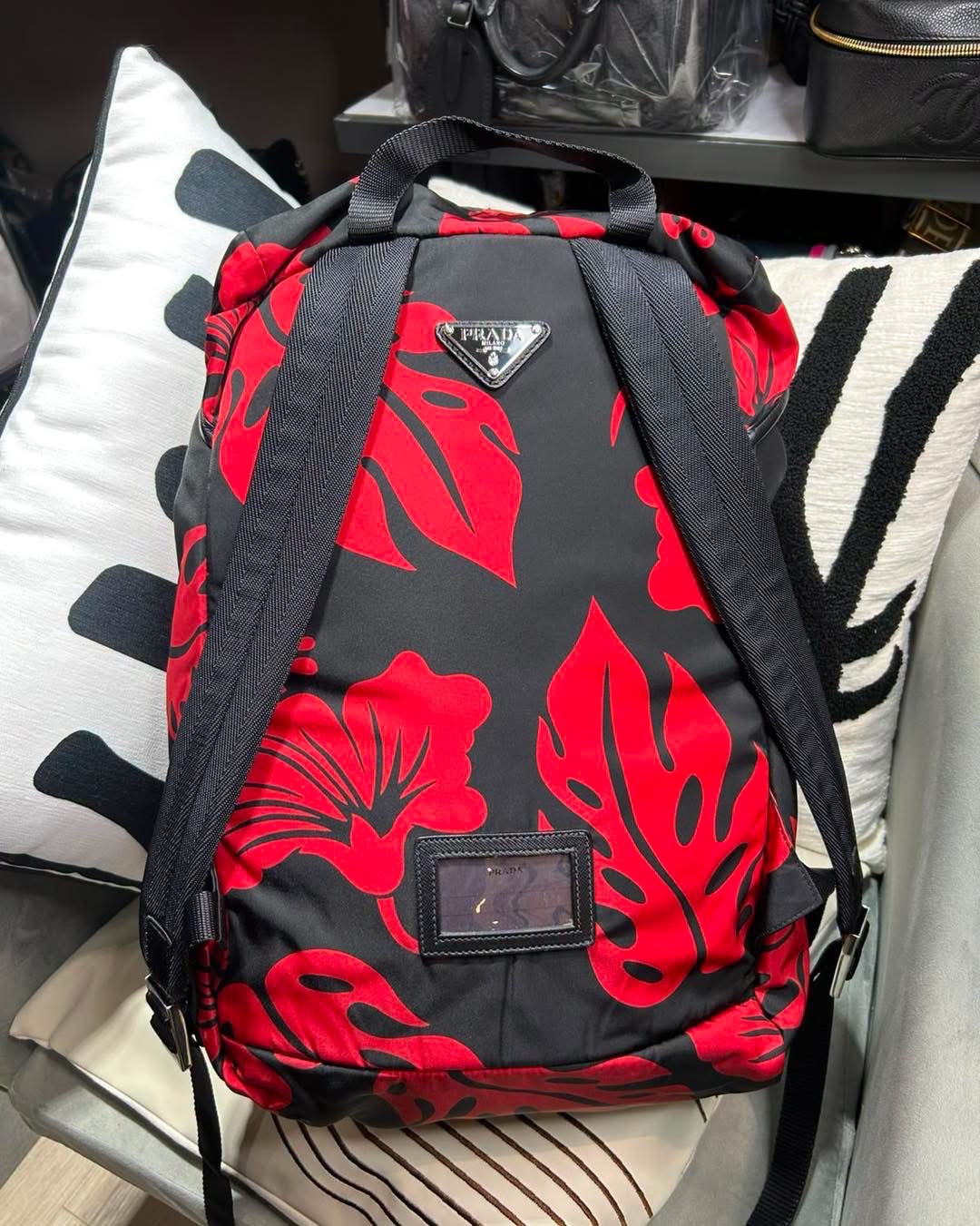 Prada Backpack nylon  100%Authentic, 95%New✅Dust bag