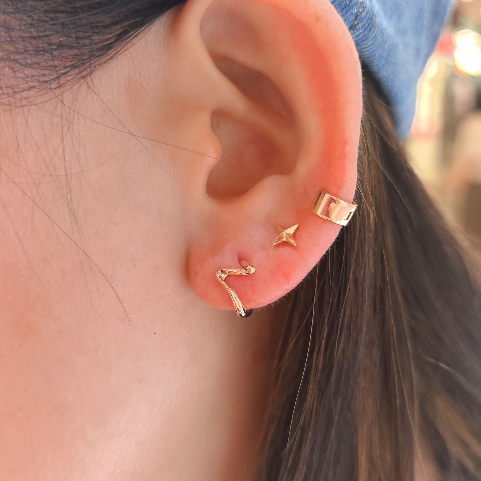 18K玫瑰金 耳圈/耳骨圈/耳扣