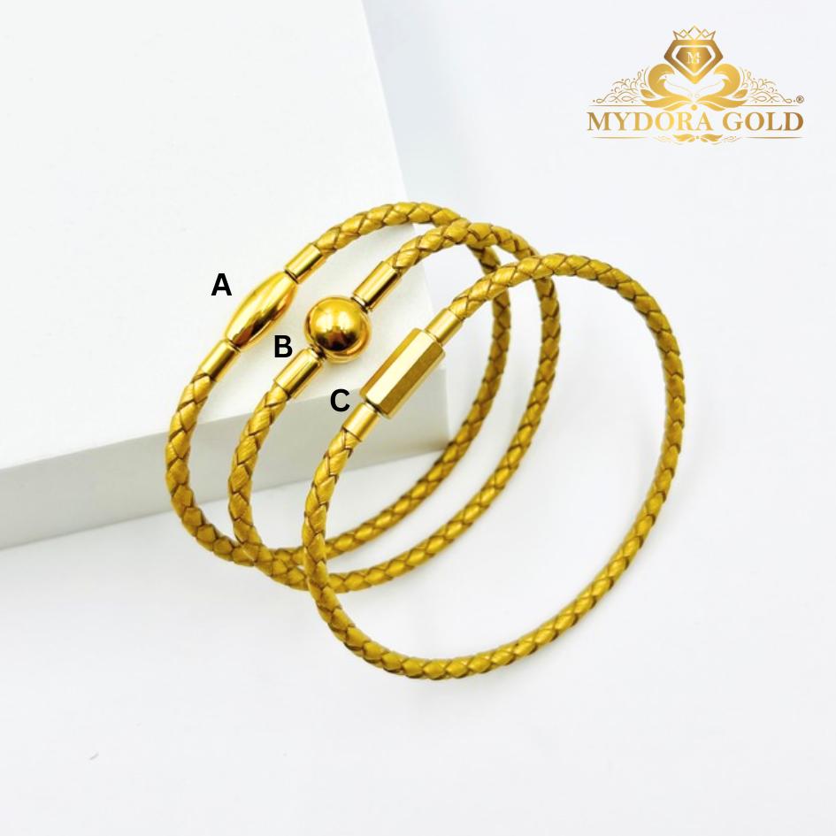 MYDORA Clip Clip Leather Bracelet