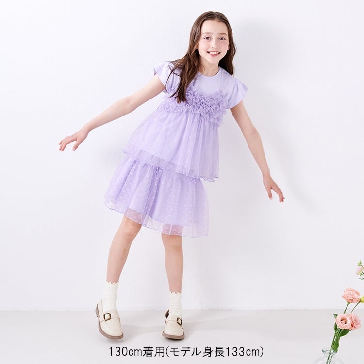 🆕【⭐訂購⭐】 🇯🇵日本直送🌀緞帶裝飾 皺褶薄紗 半截裙 ［2款選］🌀[ELDA-0142][260515]