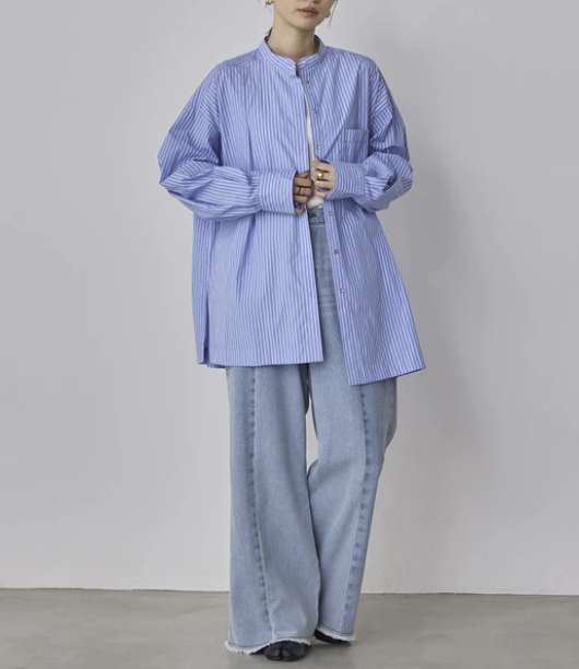 滌綸寬幅襯衫 - 2026 流行穿搭  女士襯衫 春夏時尚穿搭 成人休閒 日常穿搭 易於配搭 日本直送   #JP-I-260005