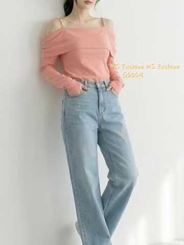 G6068 韓國🇰🇷金鏈吊帶露肩top