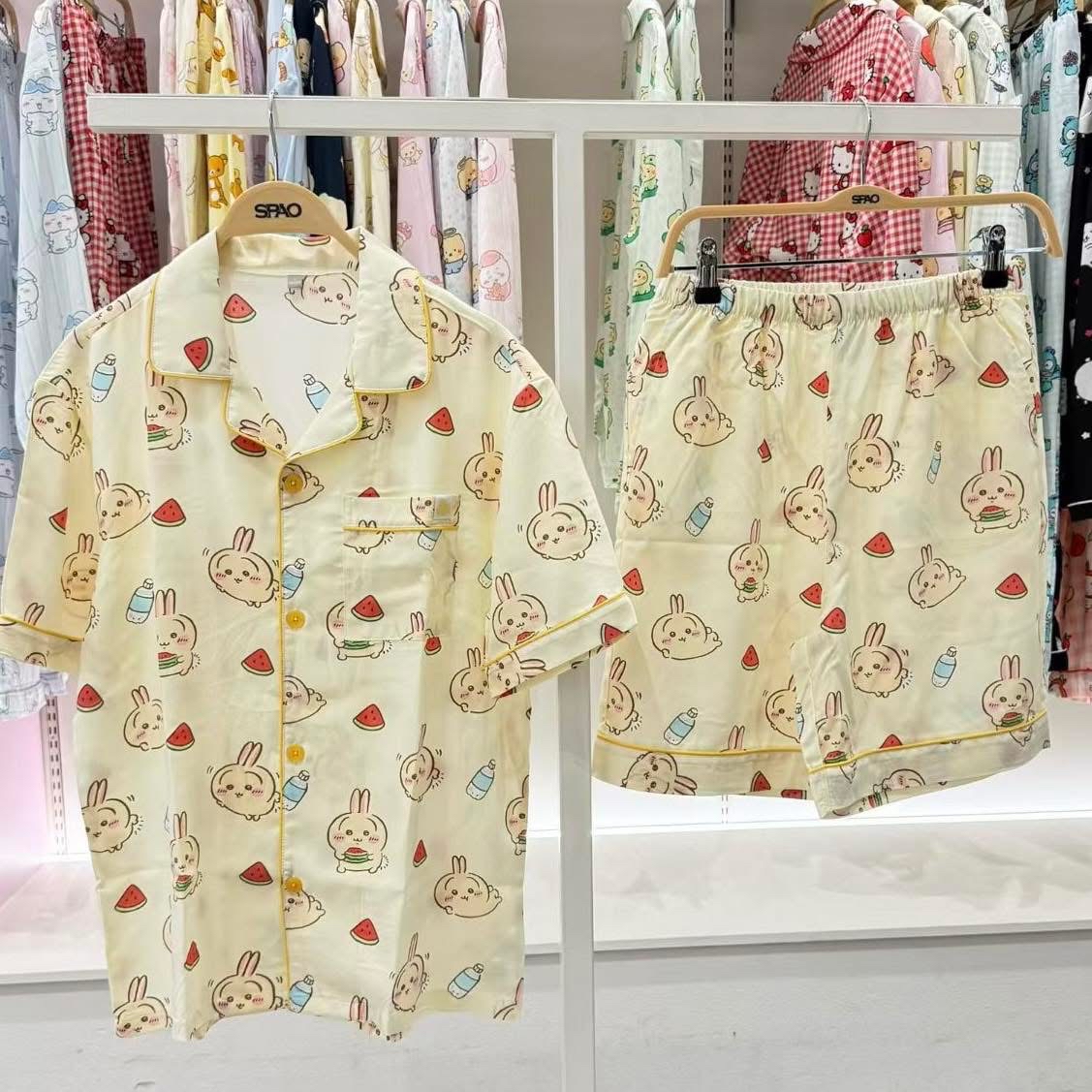 🇰🇷韓國SPAO x Chiikawa短䄂睡衣套裝