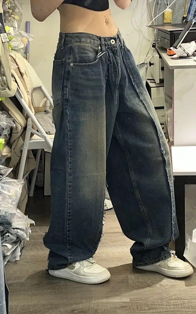 洗水中線牛仔褲 KR2709