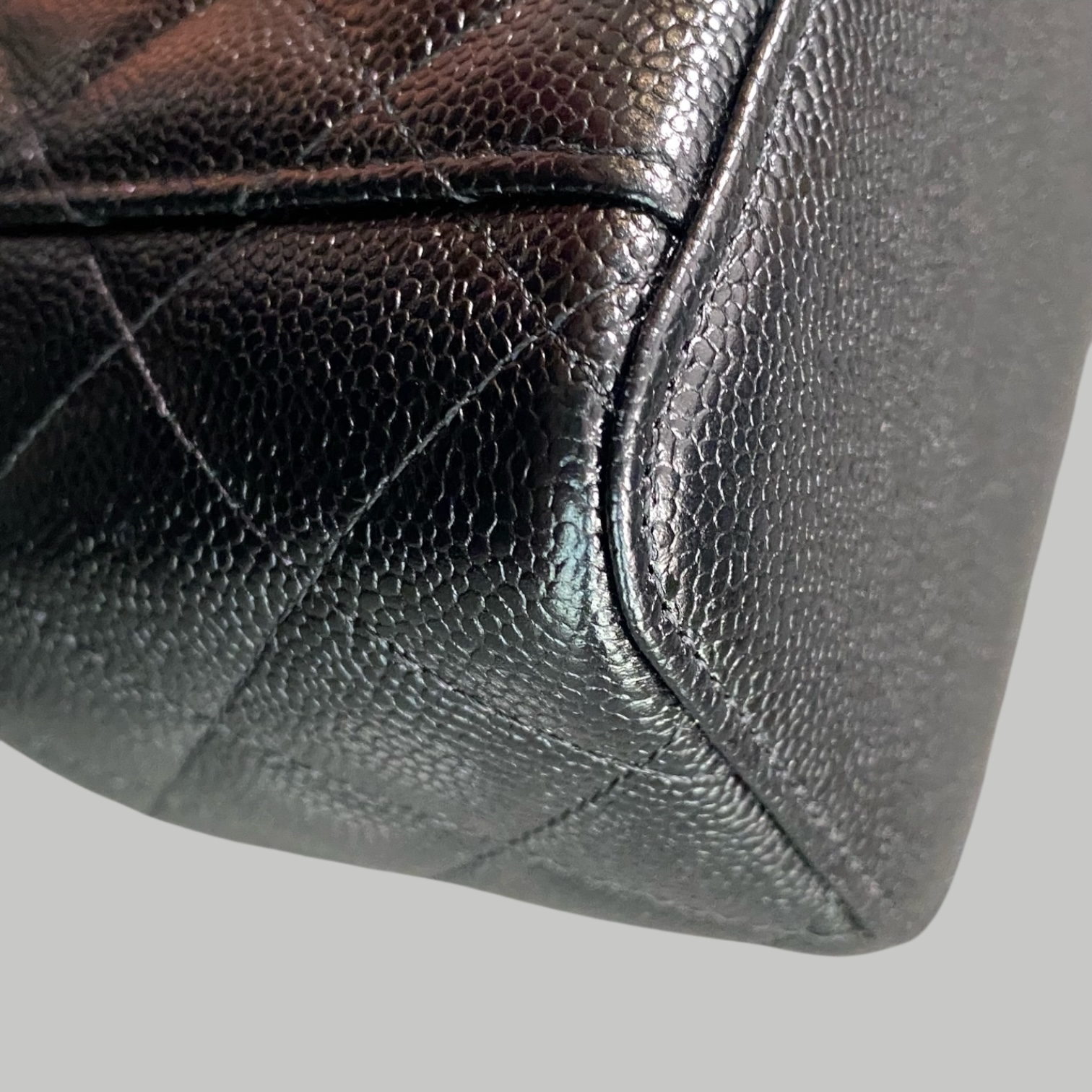 Chanel Caviar Vanity荔枝皮手柄長盒子