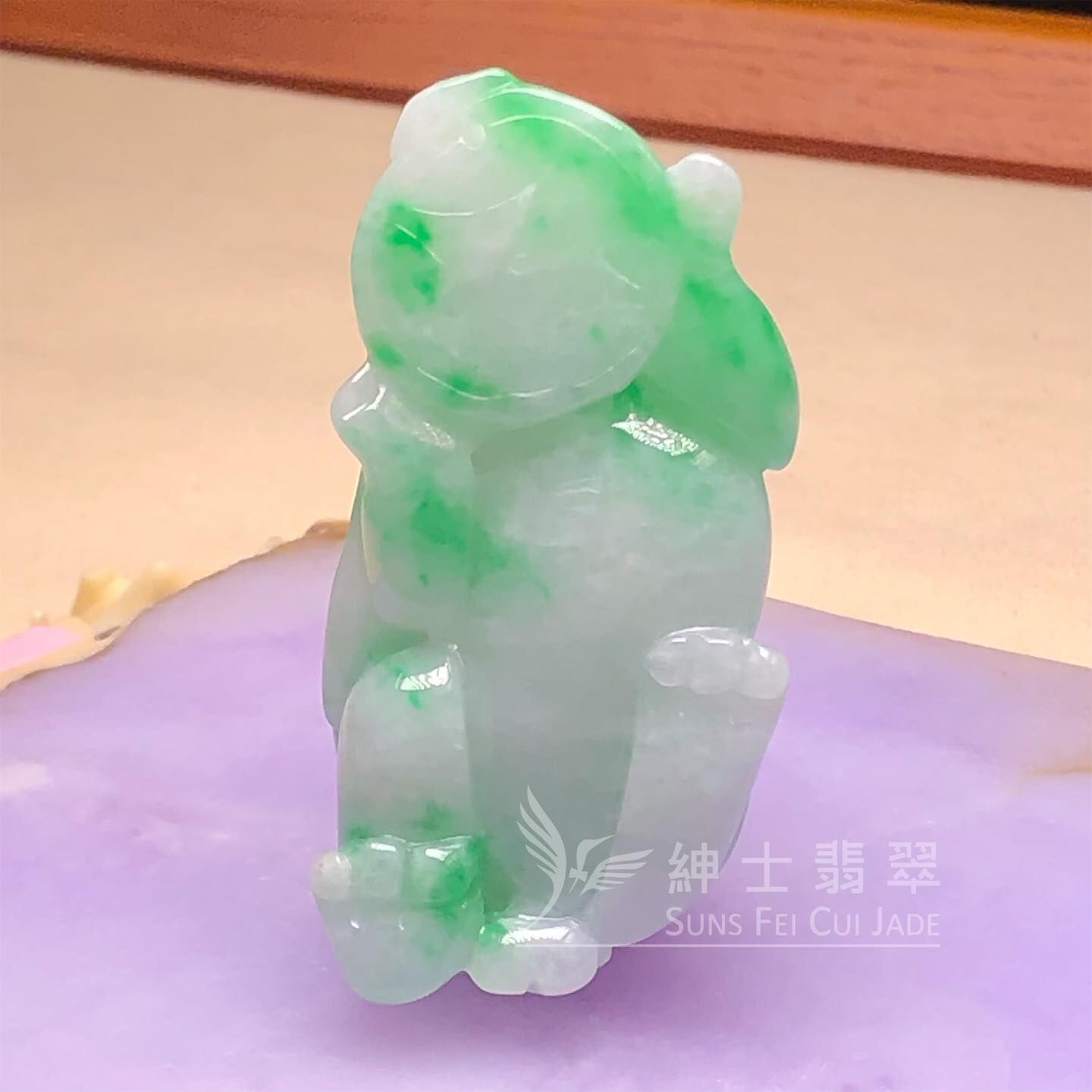 翠色花青貔貅 - 3