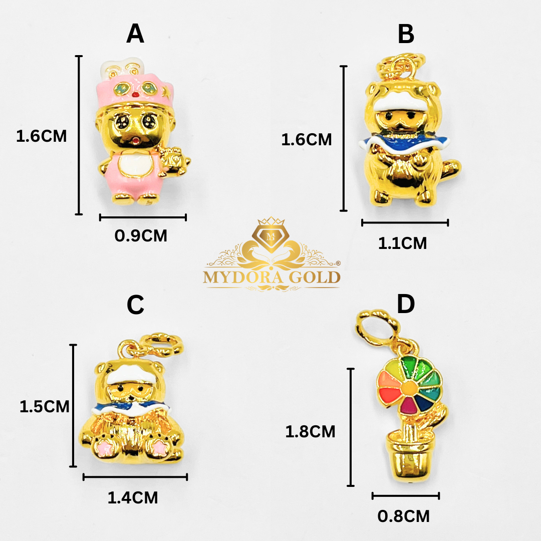 MYDORA Charm Bead Dragon G Series (5G) l EMAS 916/22K