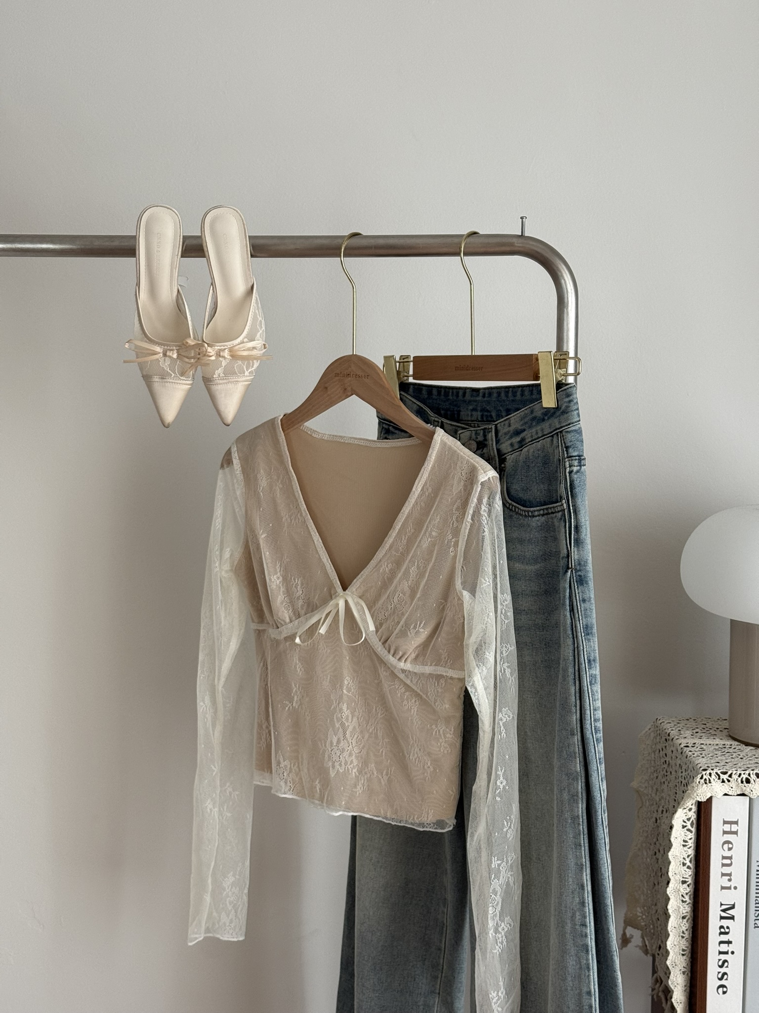 Tatia Lace Top | Cream