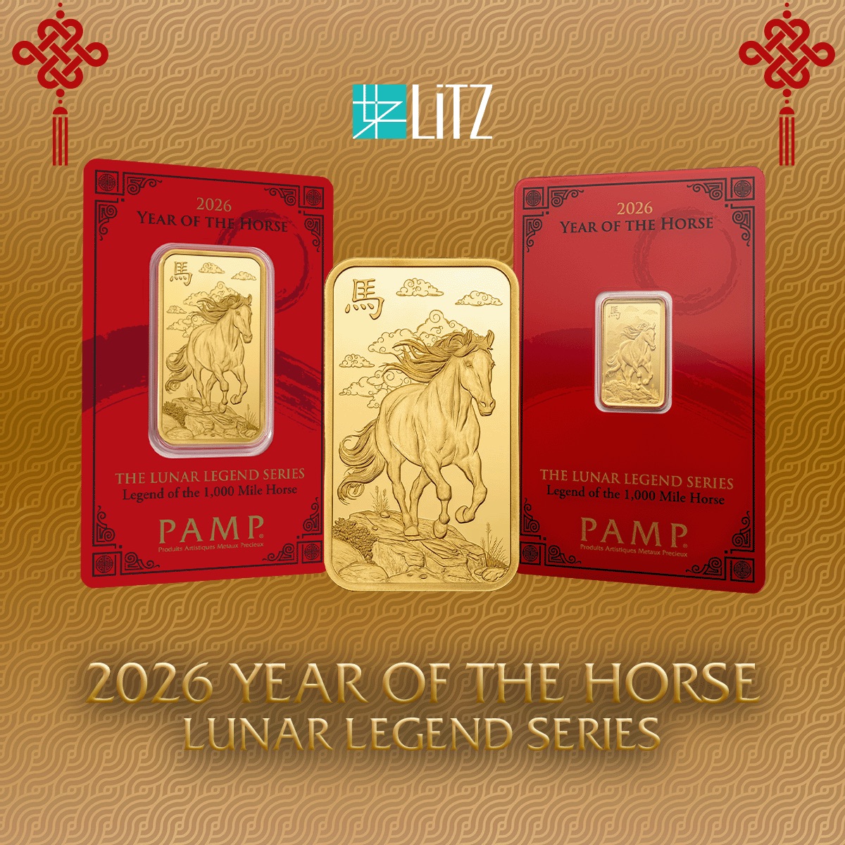 SPECIAL] LITZ 999 (24K) Gold PiXiu 貔貅手链(0.95g+/-) EPC0639-090