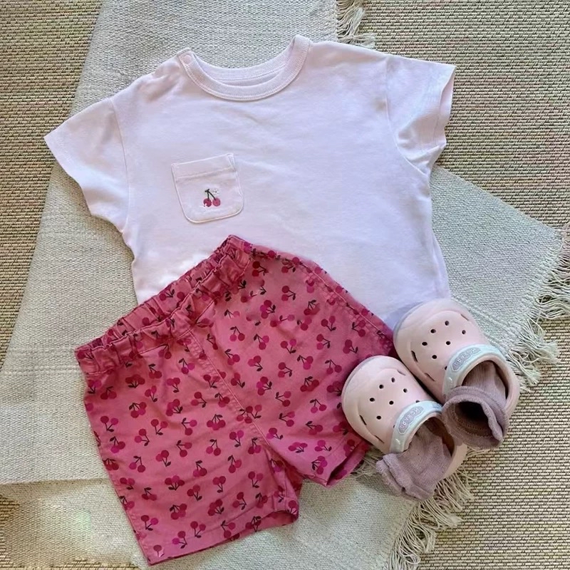 A0095 粉色櫻桃短袖