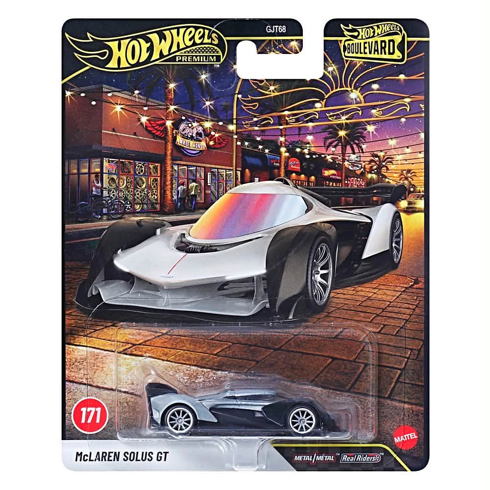 【預訂 Pre-Order】 Hot Wheels Premium Boulevard of 2027 Mix 2 #171-175 Set of 5: McLaren Solus GT / Nissan Skyline GT-R V-Spec II (BNR34) / Volkswagen Samba Bus / Honda Civic EG / 2021 Jeep Wrangler 392 Rubicon