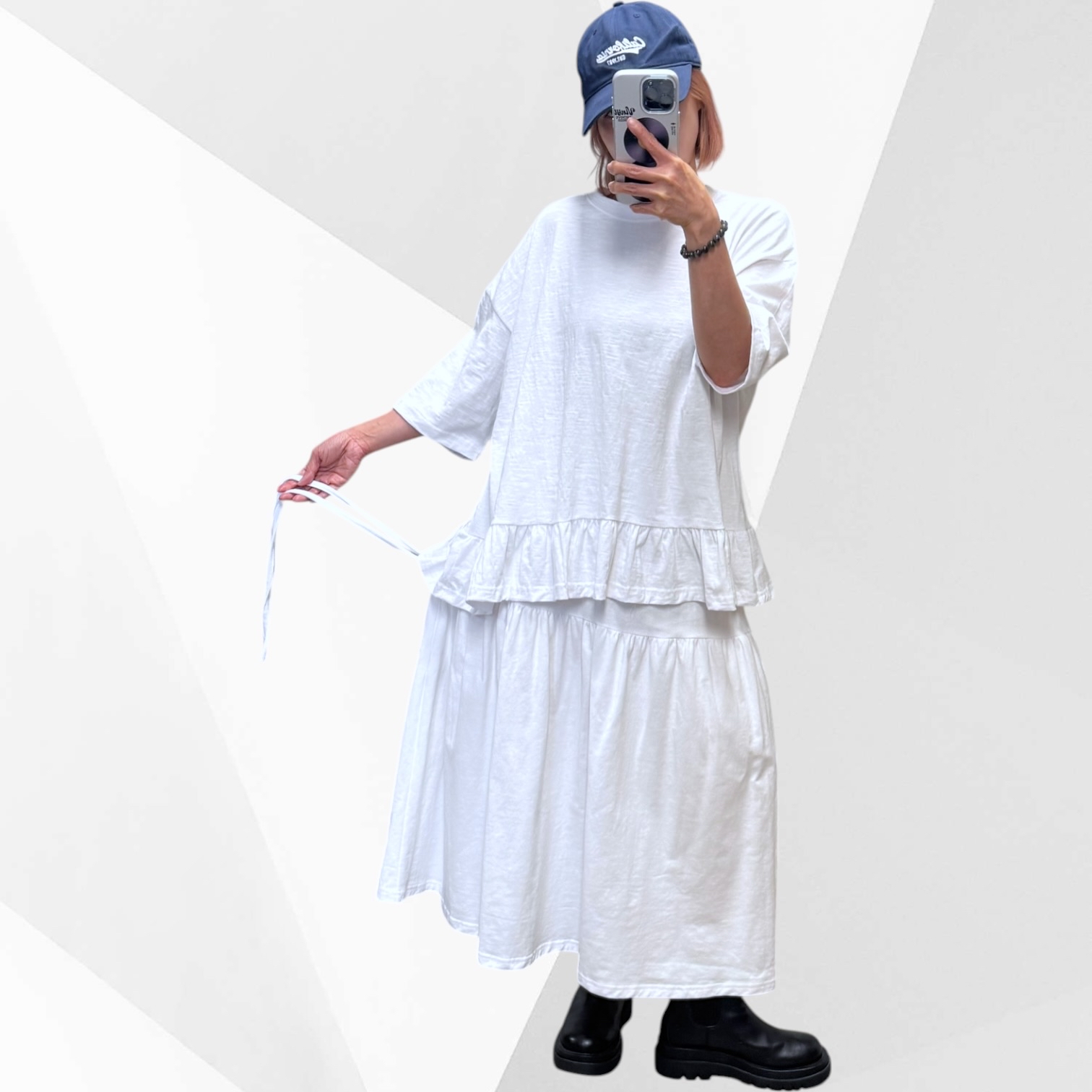 221258裙腳長Tee