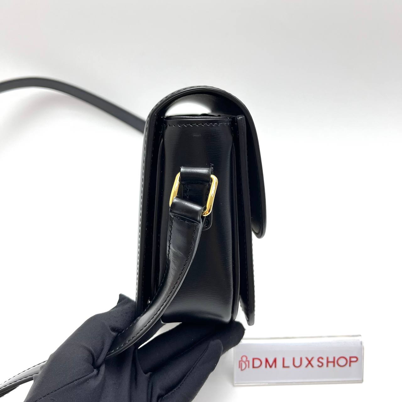 Celine Black Teen Triomphe Calfskin GHW