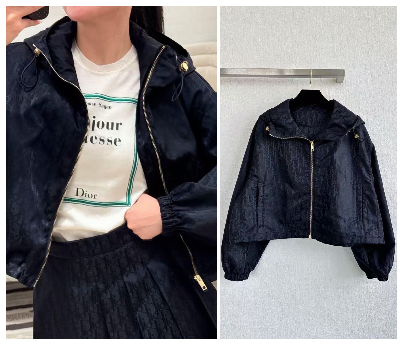 DIOR Zipped Cropped Jacket 拉鍊短版外套