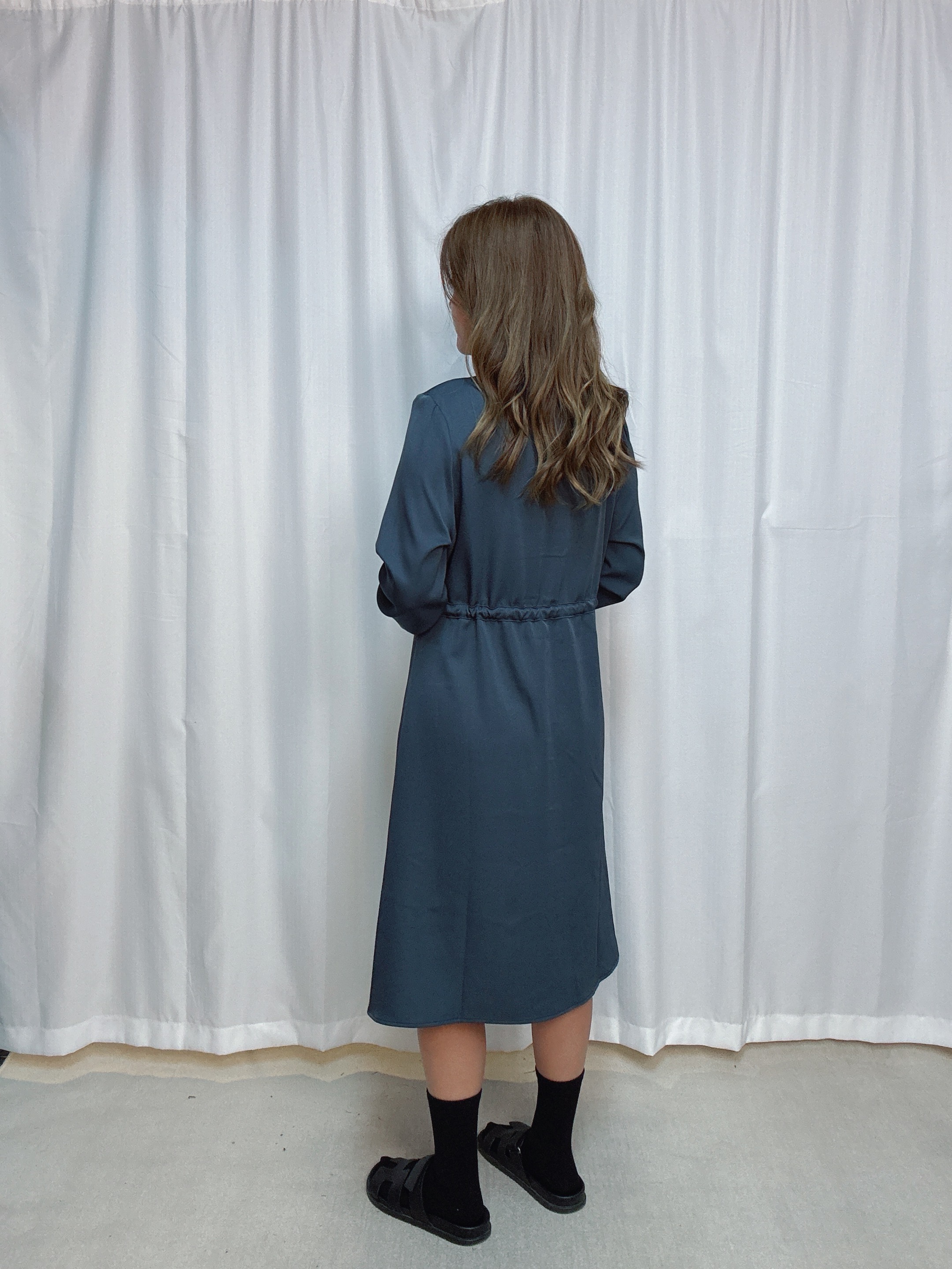 103483 BS444 自家系列 千鳥格網拼提花格紋梳織背心外套 +提花格紋梳織撞色長身恤衫裙套裝