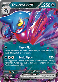 Pokemon TCG Card Game - Toxicroak ex 131/198