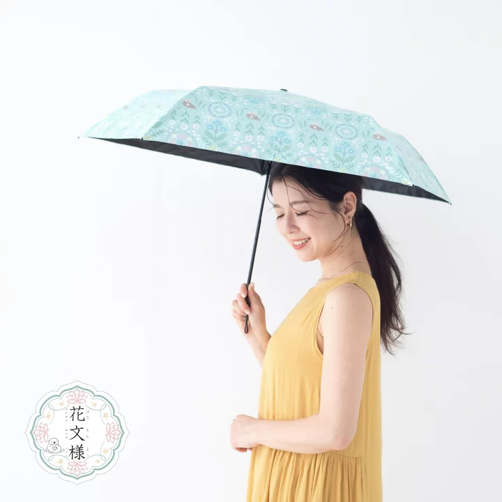 （網站限定預訂）日本花文樣 晴雨兼用傘附Tote Bag收納