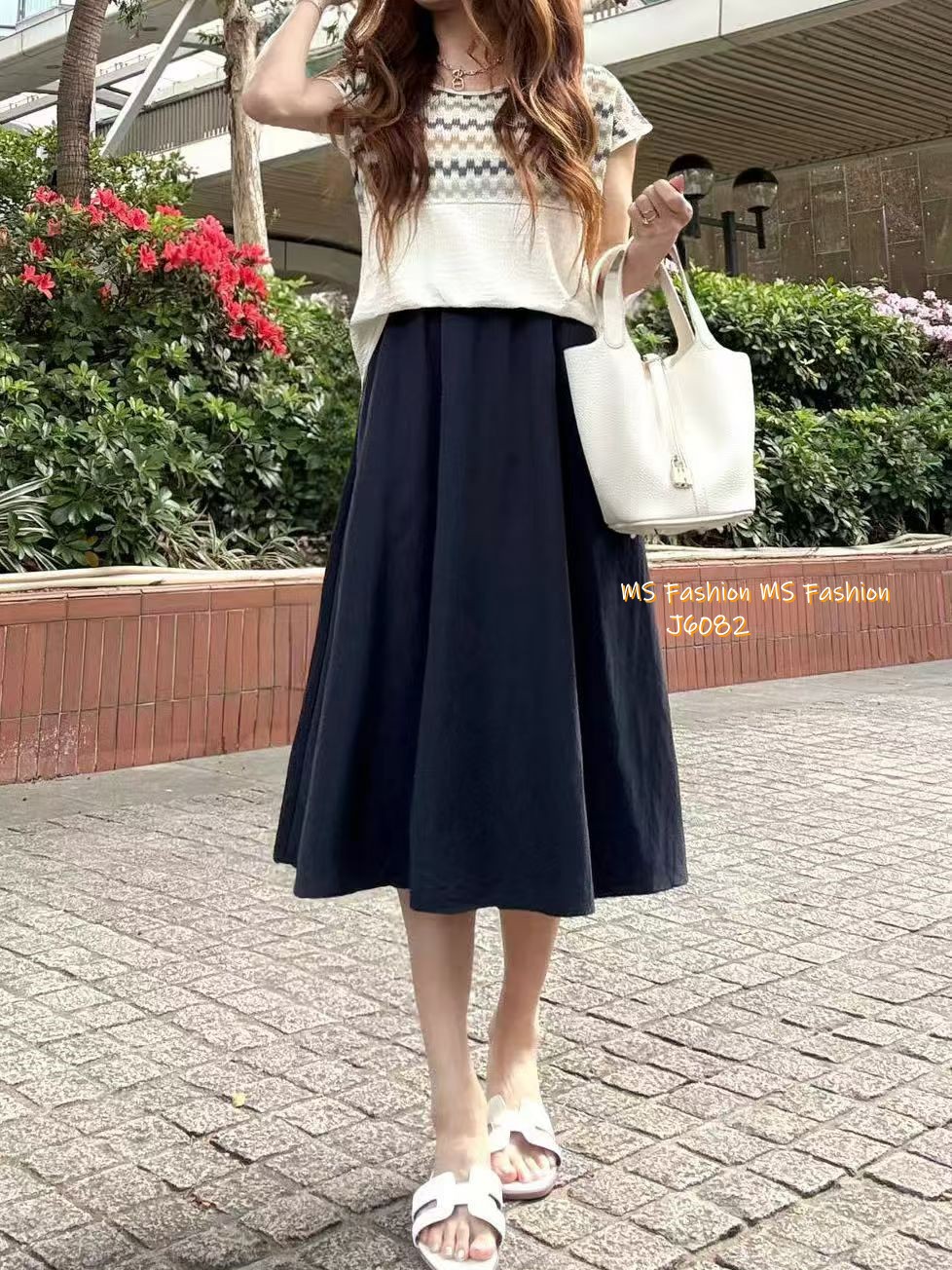 G6082 韓國🇰🇷拼色假兩件連身裙