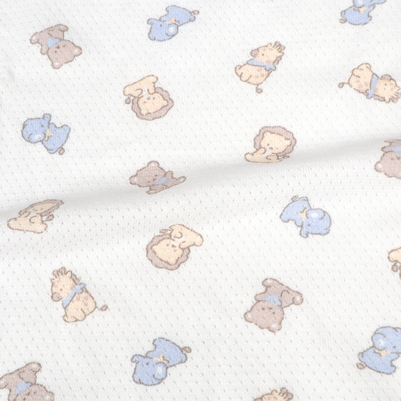 🇯🇵預訂 日本直送🇯🇵動物印花純棉網眼前開式短袖背心包屁衣兩件套