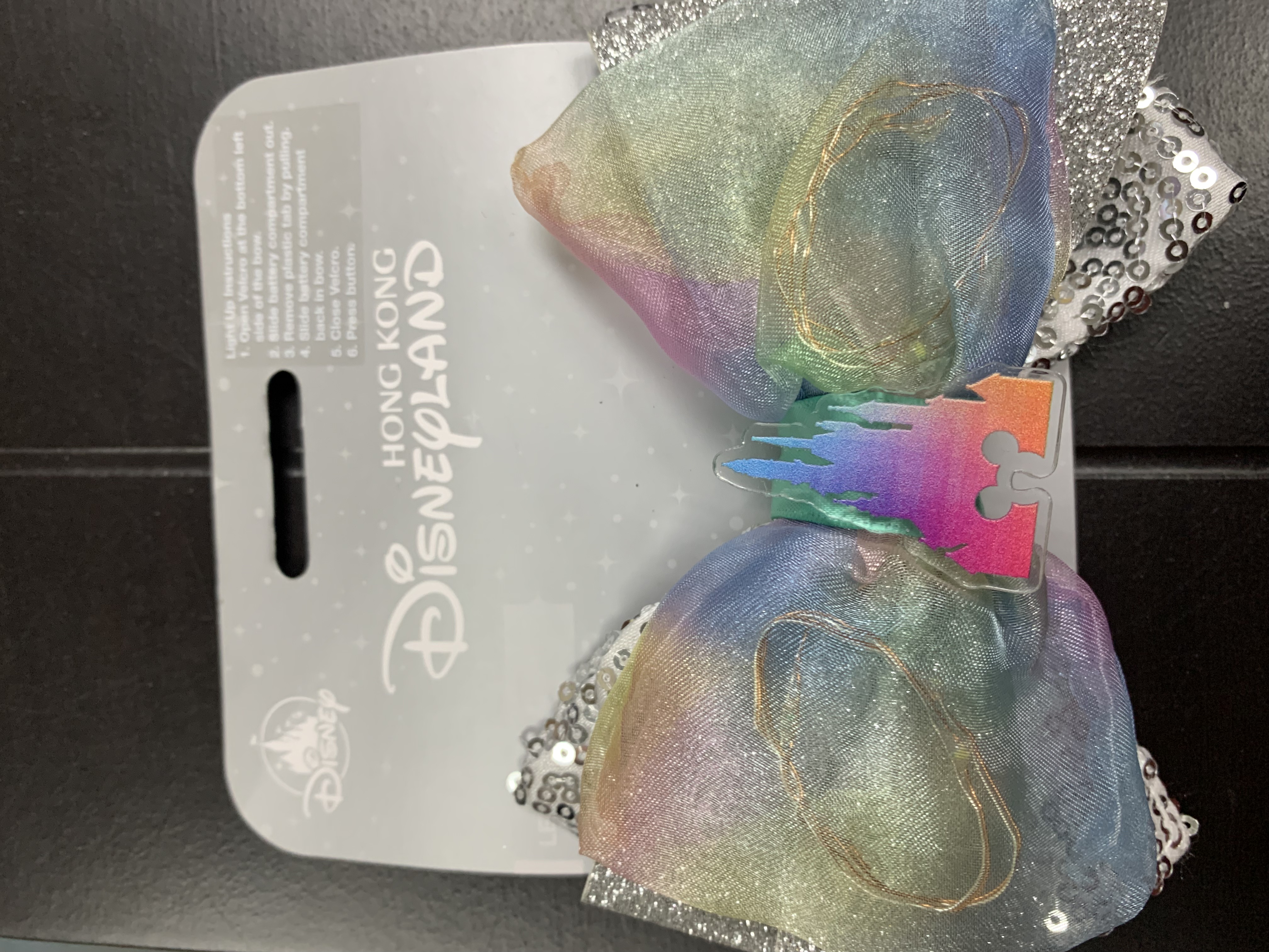 香港迪士尼樂園 城堡髮夾 (可著燈及可配戴在特定頭篐上) FG0124