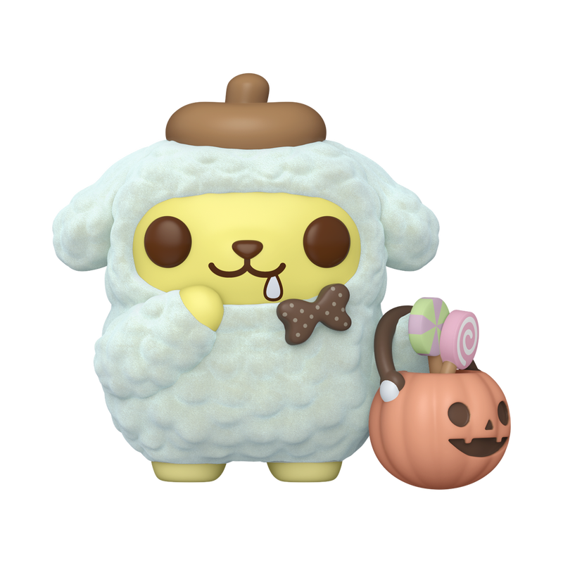 📦訂購 美國代購 Funko POP! Sanrio Pompompurin with Pumpkin Bucket (Flocked) Figure 布丁狗 植絨款 模型