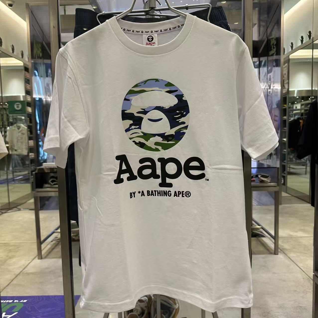 AAPE Regular fit Camo logo tee (1834)