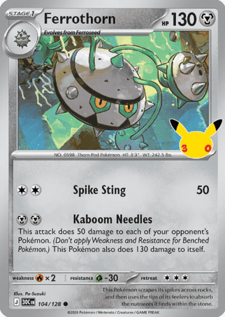 Pokemon TCG 30th Celebration - Single Card List 