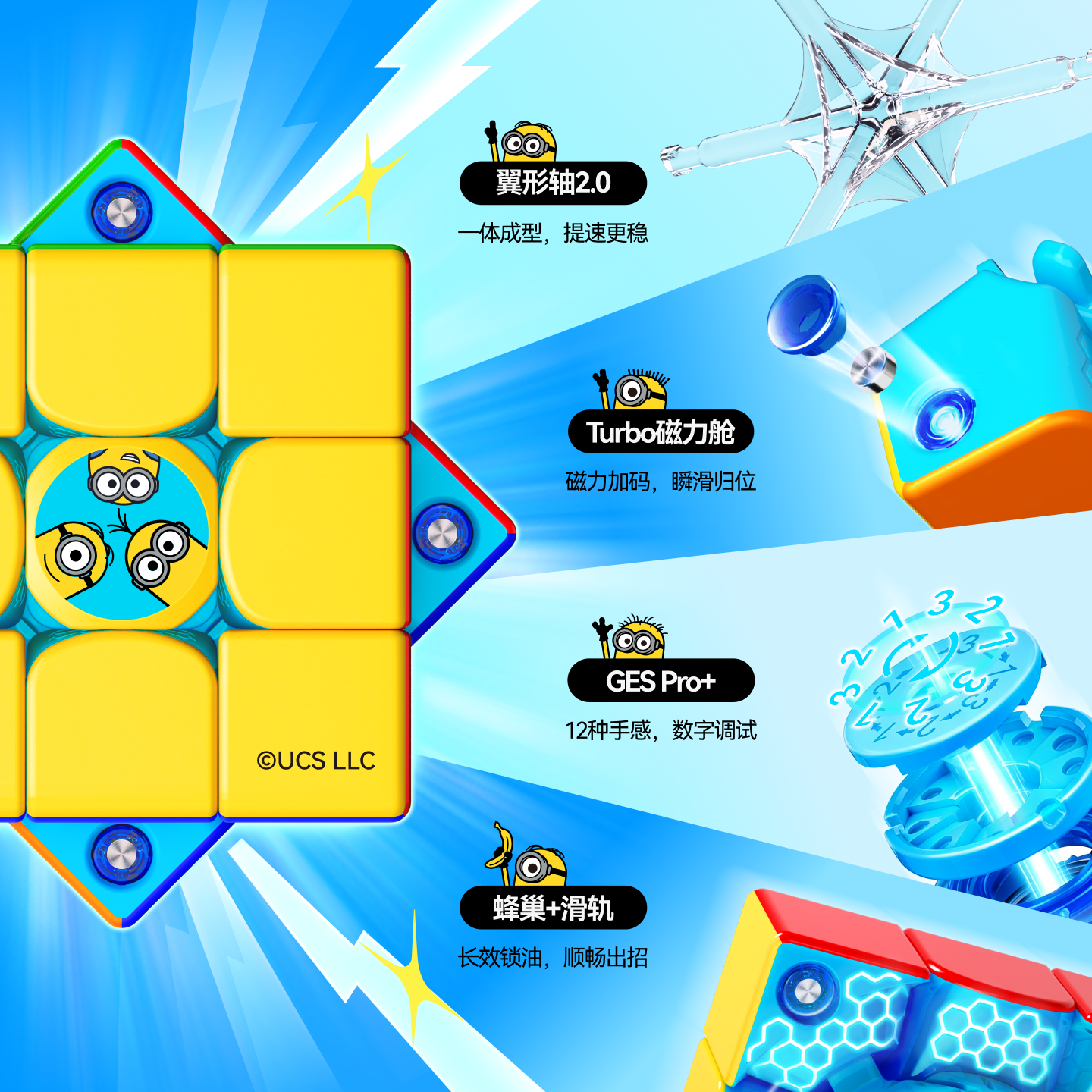 GAN 356 Me Minions Edition 小黃人 限定聯名款扭計骰
