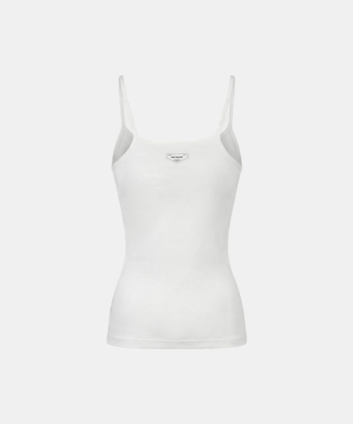 BS Cotton Jersey String Tank - White
