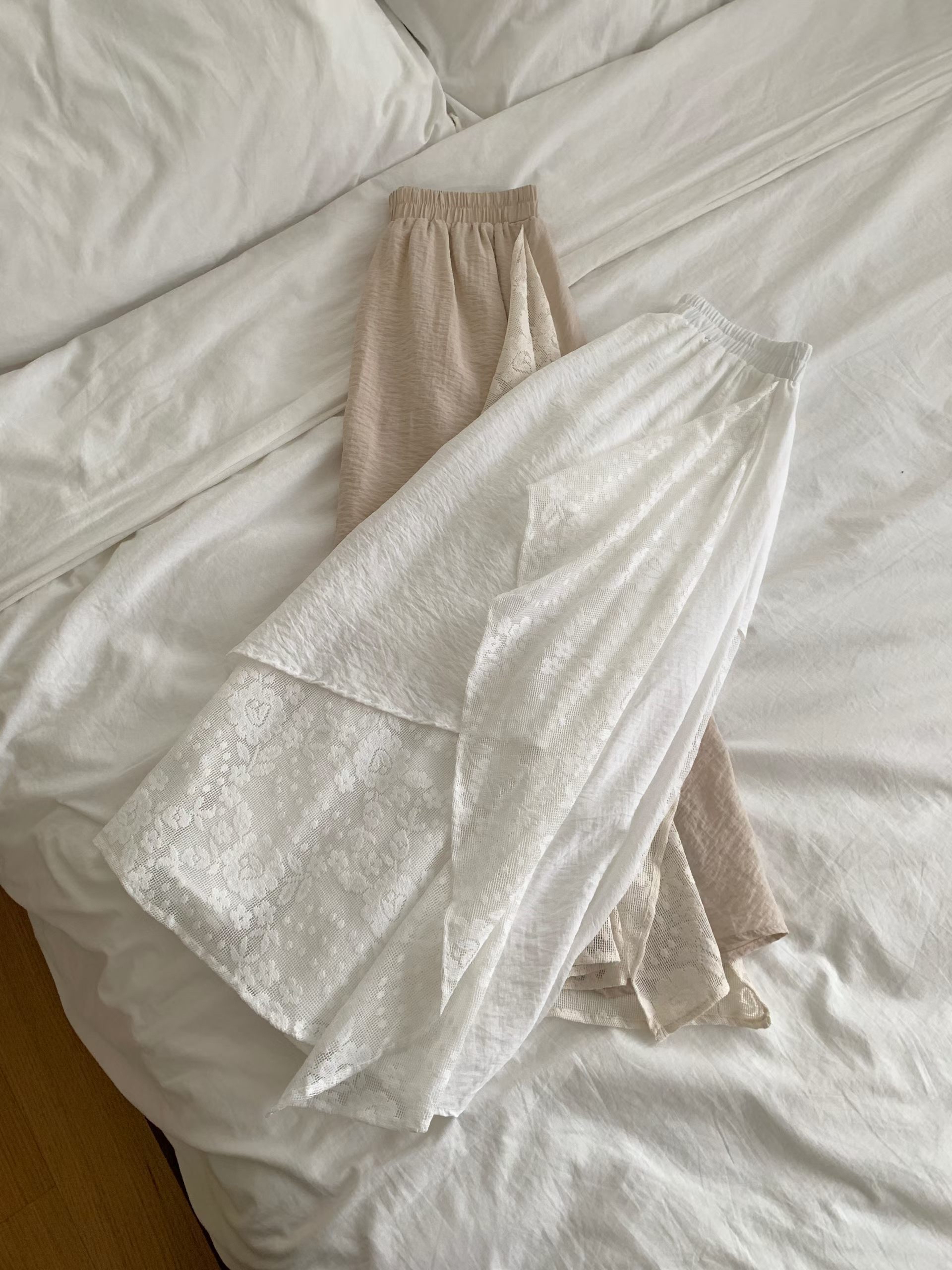 CT30 拼lace 仙氣半截裙