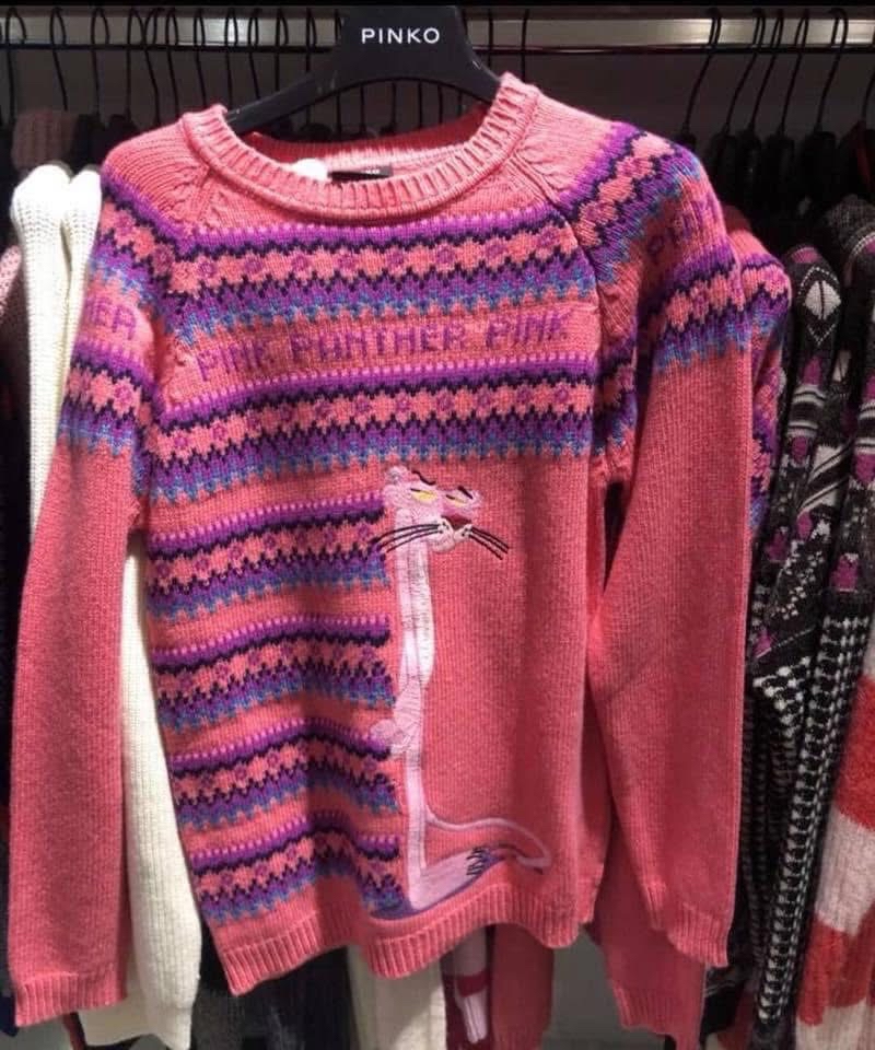 Pinko x粉紅豹冷衫