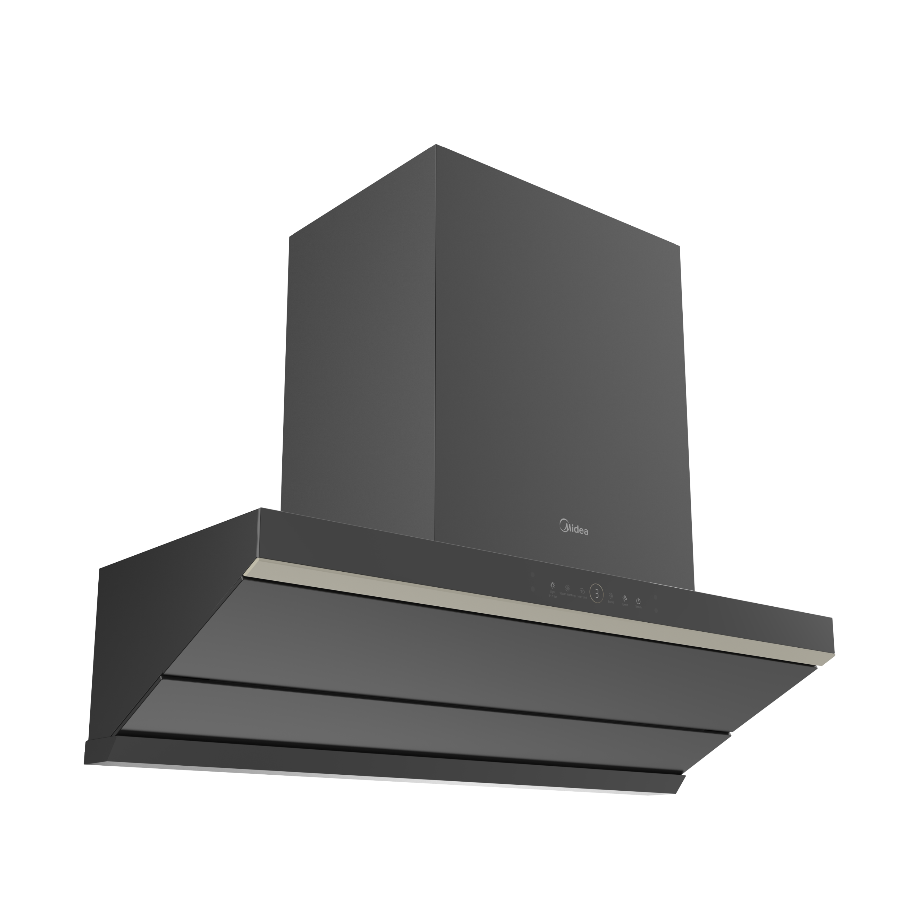 Midea 90cm Black RFID Series Chimney Cooker Hood (MCH-90J83)