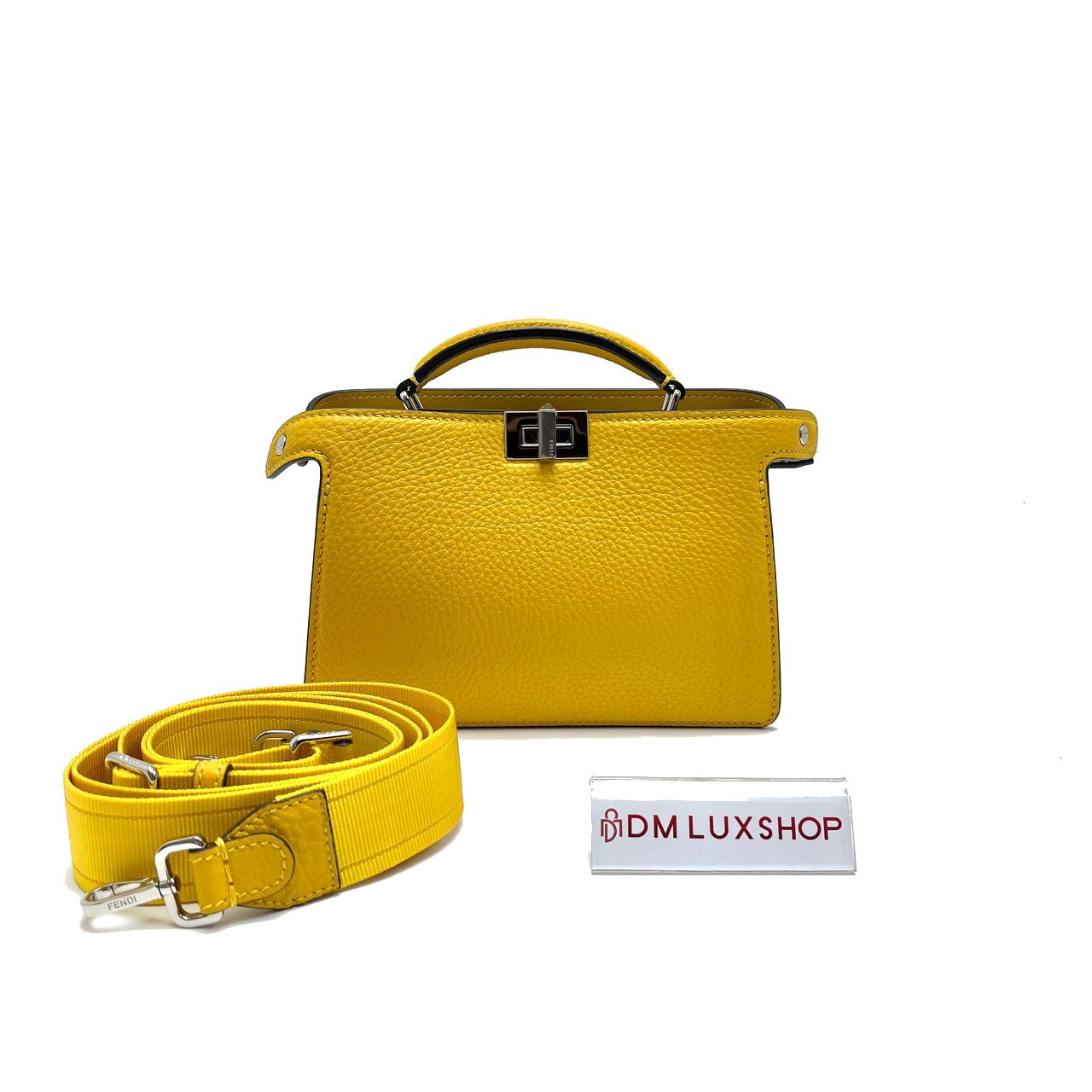 Fendi Peekaboo ISeeU X-Cross Cuoio Romano Yellow