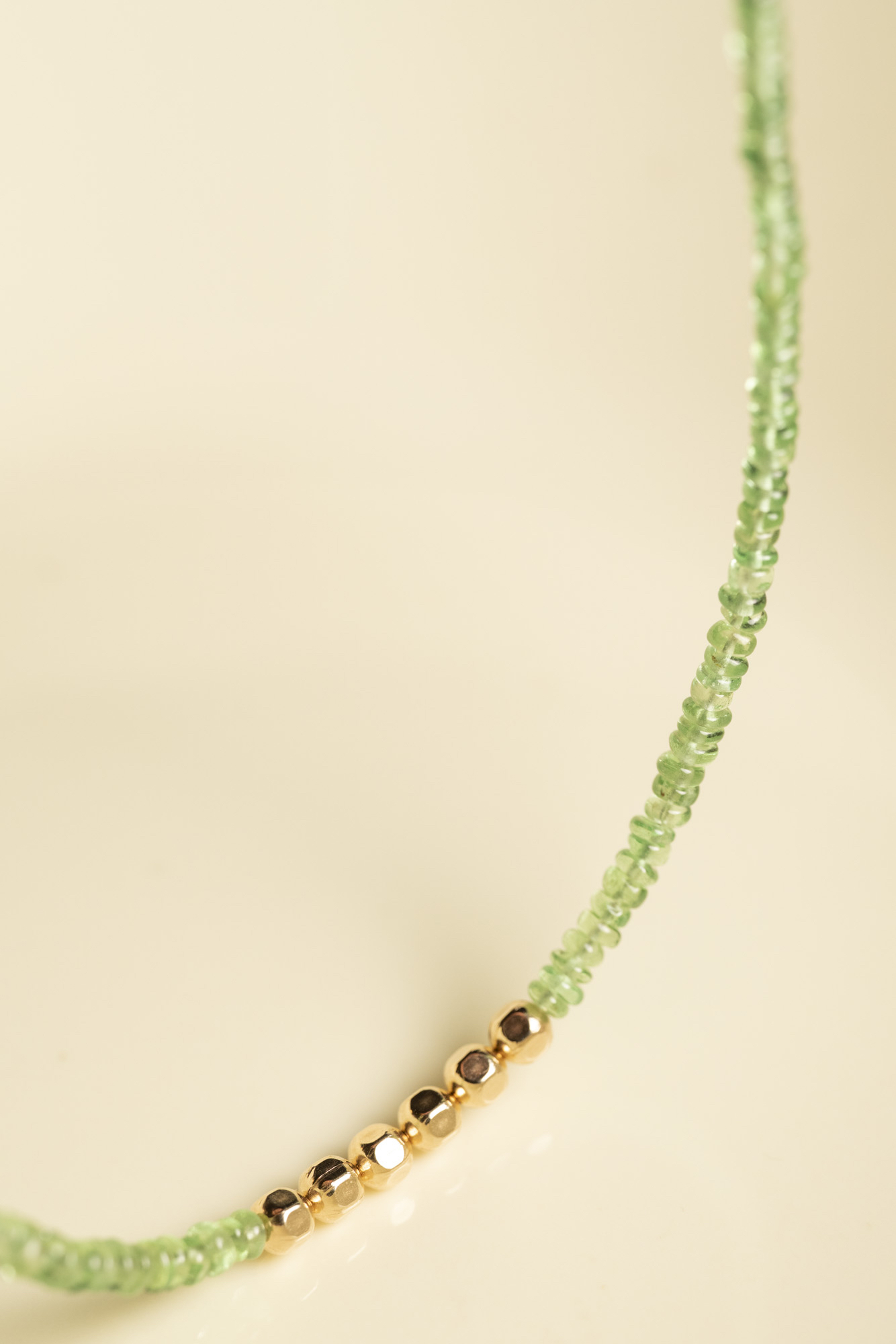 沙弗萊石鎖骨鏈/頸鏈 - Tsavorite necklace