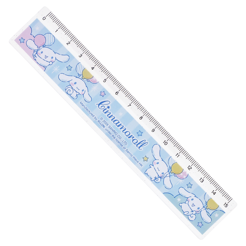 Cinnamoroll15cm Plastic Ruler 膠間尺