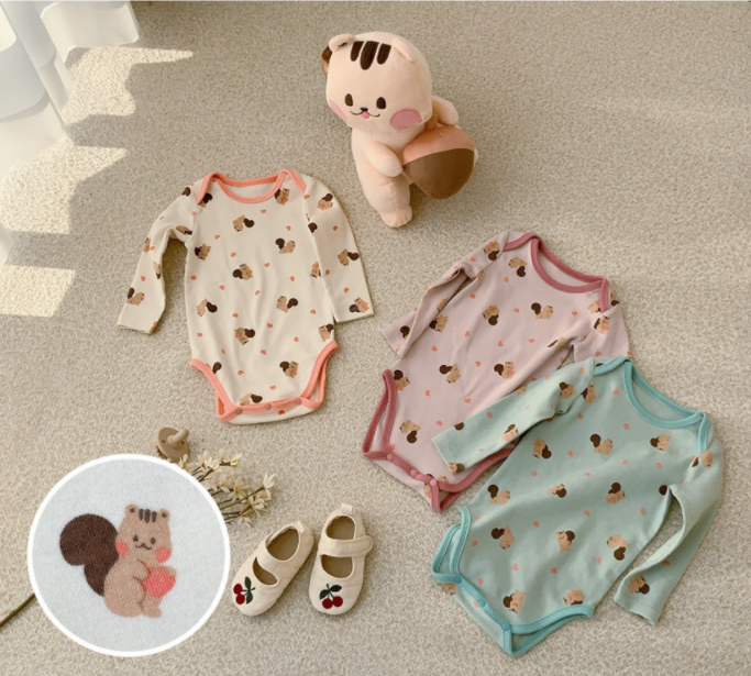 Dottodot Blue Bear Bodysuit(M)