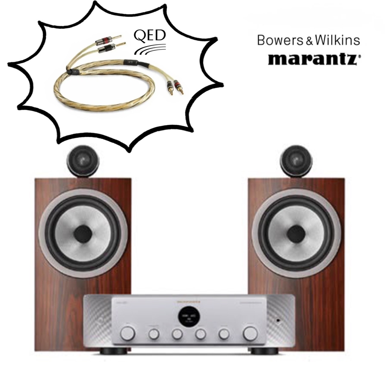 Bowers & Wilkins 705 S3 Signature x Marantz Model 40n Integrated Amplifier HiFi Set