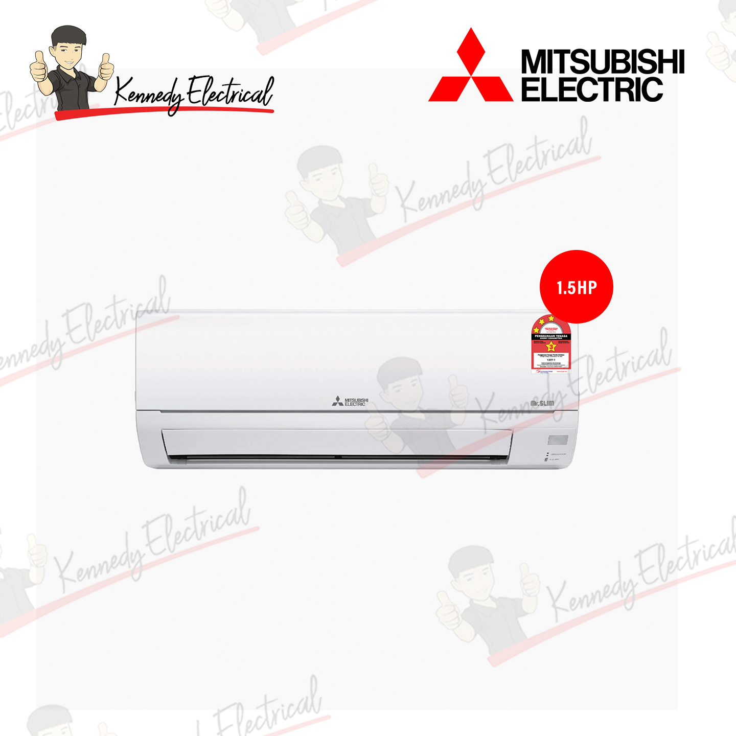 Mitsubishi 1.5HP Non-Inverter Standard AC MS-JR13VF