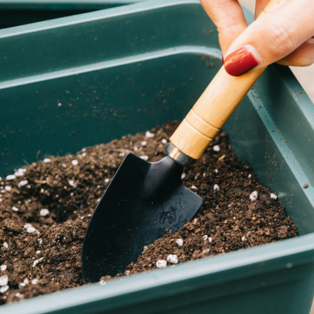 居家盆栽鏟 木柄鏟 耙子 尖鏟 園藝 多肉鬆土鏟 花鏟 鏟子 三件套 [平行進口] HK2697