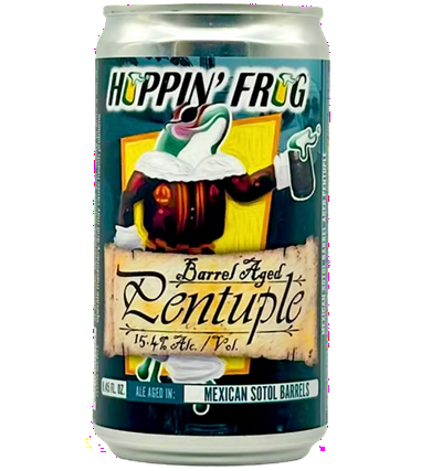 Hoppin' Frog BARREL AGED PENTUPLE BRANDY BARRELS / HEAVEN HILL BOURBON BARRELS / MEXICAN SOTOL BARRELS / RED WINE BARRELS