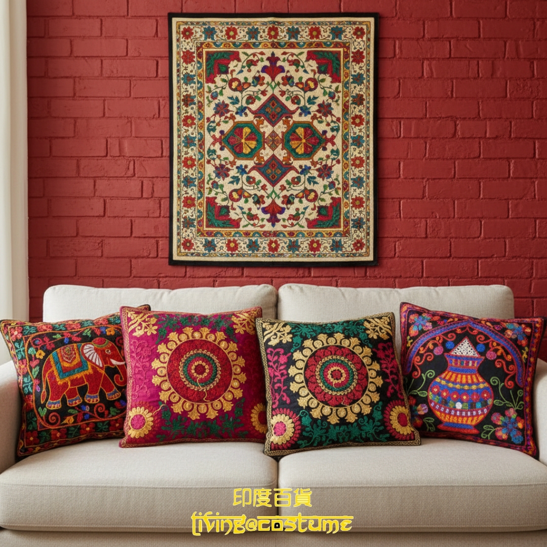 印度綉花軟墊/咕臣套